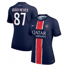 Paris Saint-Germain Joao Neves #87 Hemmakläder Dam 2024-25 Kortärmad